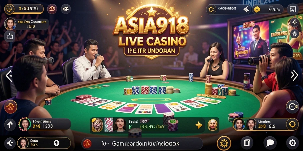 Tampilan gameplay ASIA918 yang memukau dan mendebarkan bagi para pemain Live Casino.