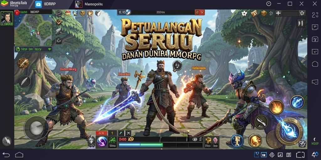 Gameplay menarik dari IDRRP dalam pengalaman MMORPG yang seru.