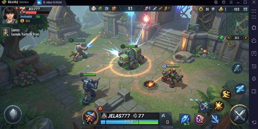 Tampilan screenshot <strong>JELAS777</strong> menampilkan aksi pertempuran yang seru.