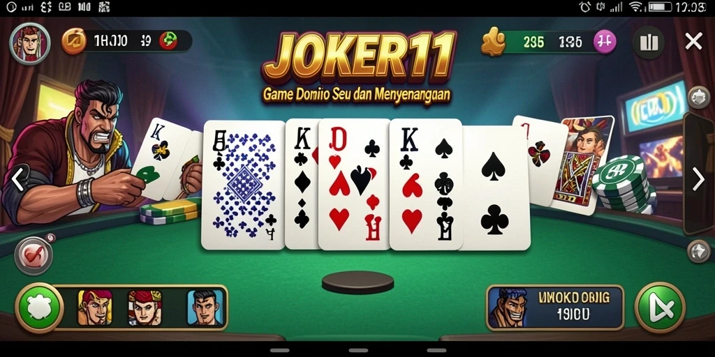 Tangkapan layar dari gameplay Domino yang mengasyikkan.