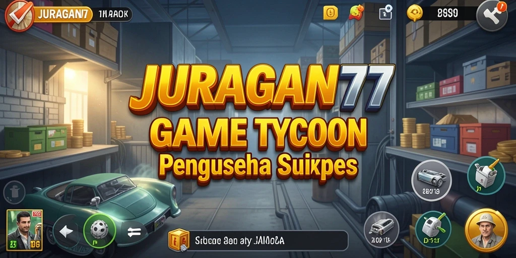 Tampilan gameplay JURAGAN77 yang menampilkan aktivitas manajemen bisnis yang seru.