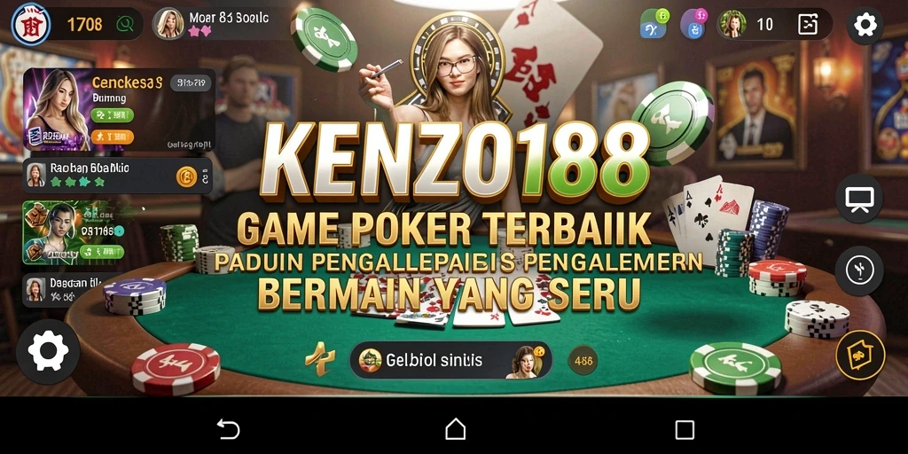 Tampilan gameplay KENZO188 dengan aksi poker yang mendebarkan.
