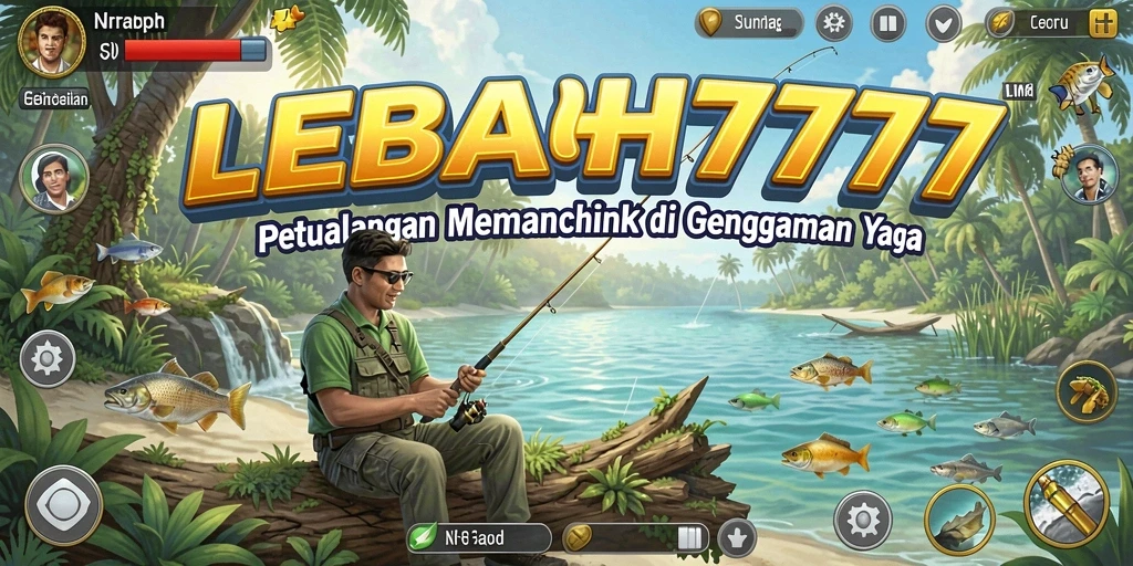 Menampilkan aksi seru memancing di LEBAH777 dengan banyak ikan.