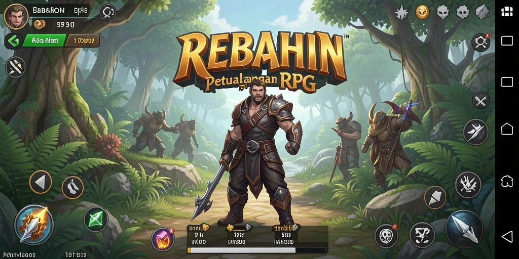 Tampilan gameplay REBAHIN yang menampilkan aksi seru dan grafik menawan.