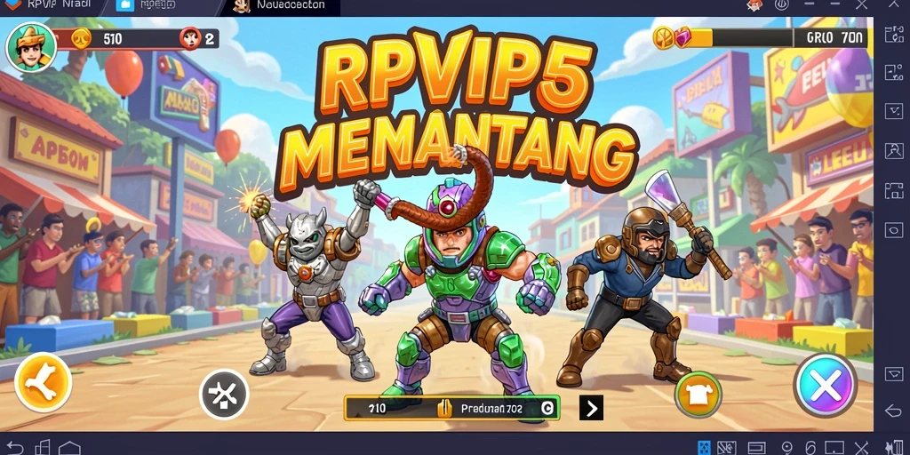 Tampilan gameplay seru RPVIP5 yang penuh tantangan.