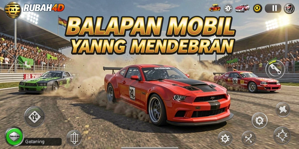 Gameplay RUBAH4D yang menegangkan dan penuh aksi balapan.