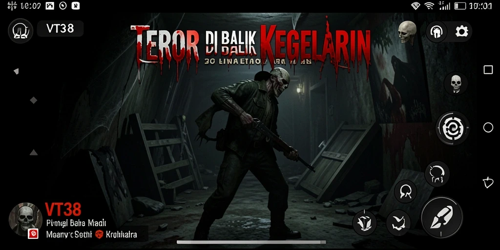 Tampilan gameplay menyeramkan penuh ketegangan.