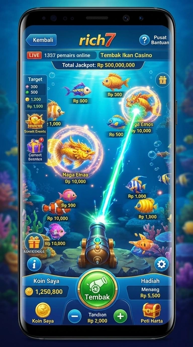 Screenshot dari fitur ulasan pengguna di aplikasi rich7.